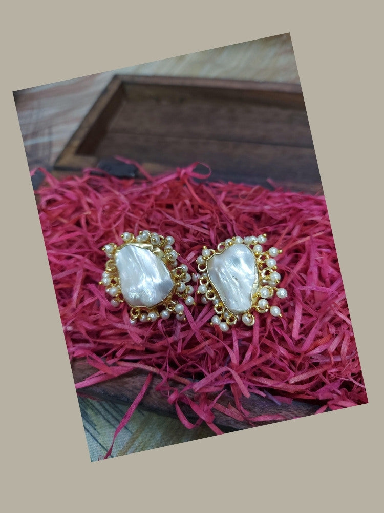 Baroque Pearl Studs