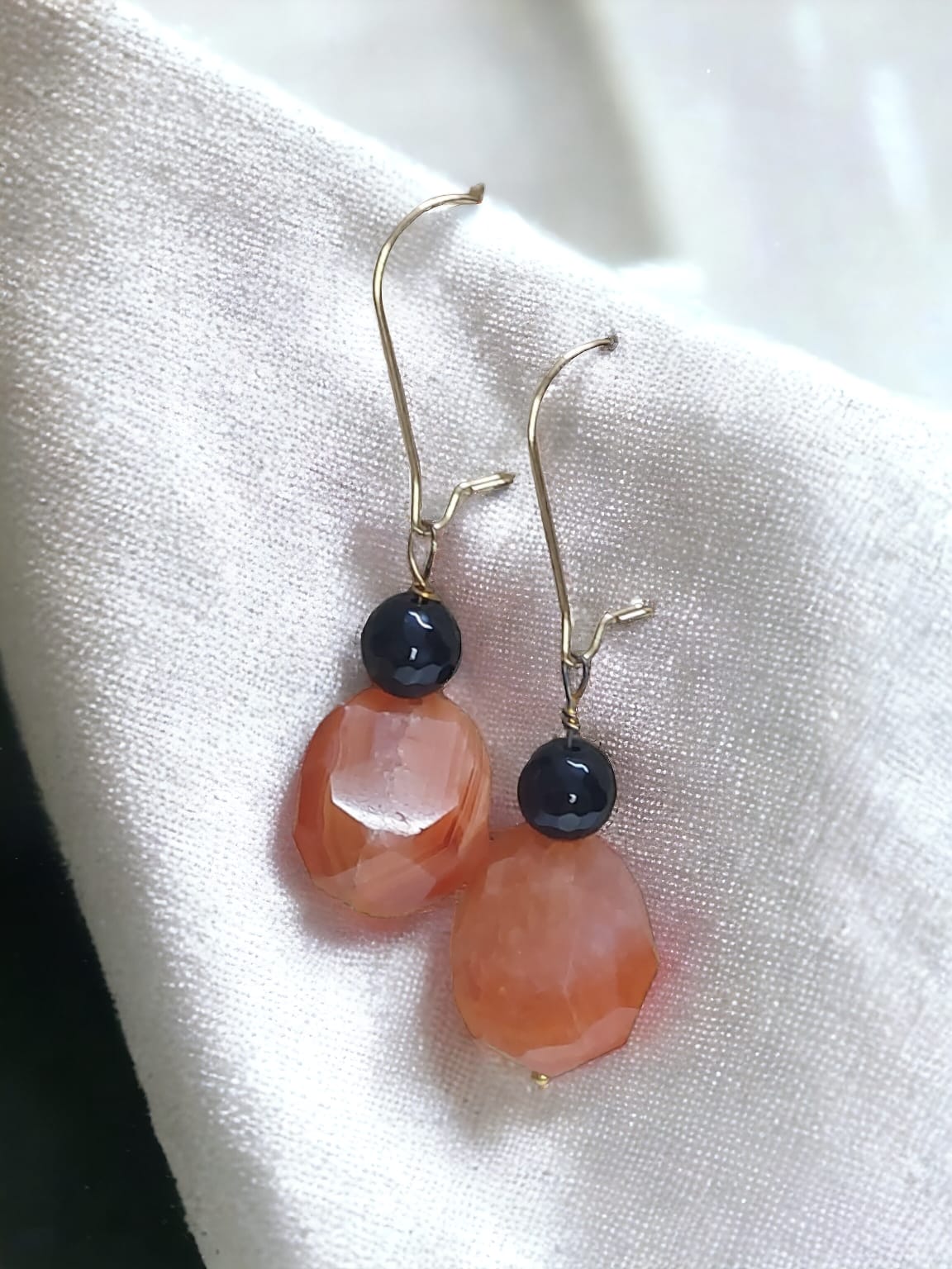 Orange Carnalian Earrings 