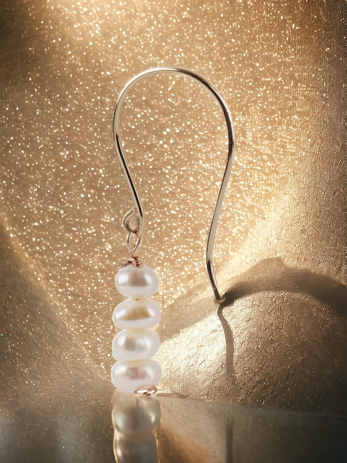 Elegant Pearl Dangle Earrings