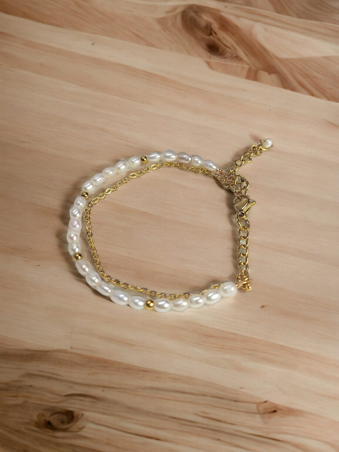 Dainty Rice Pearl Bracelet