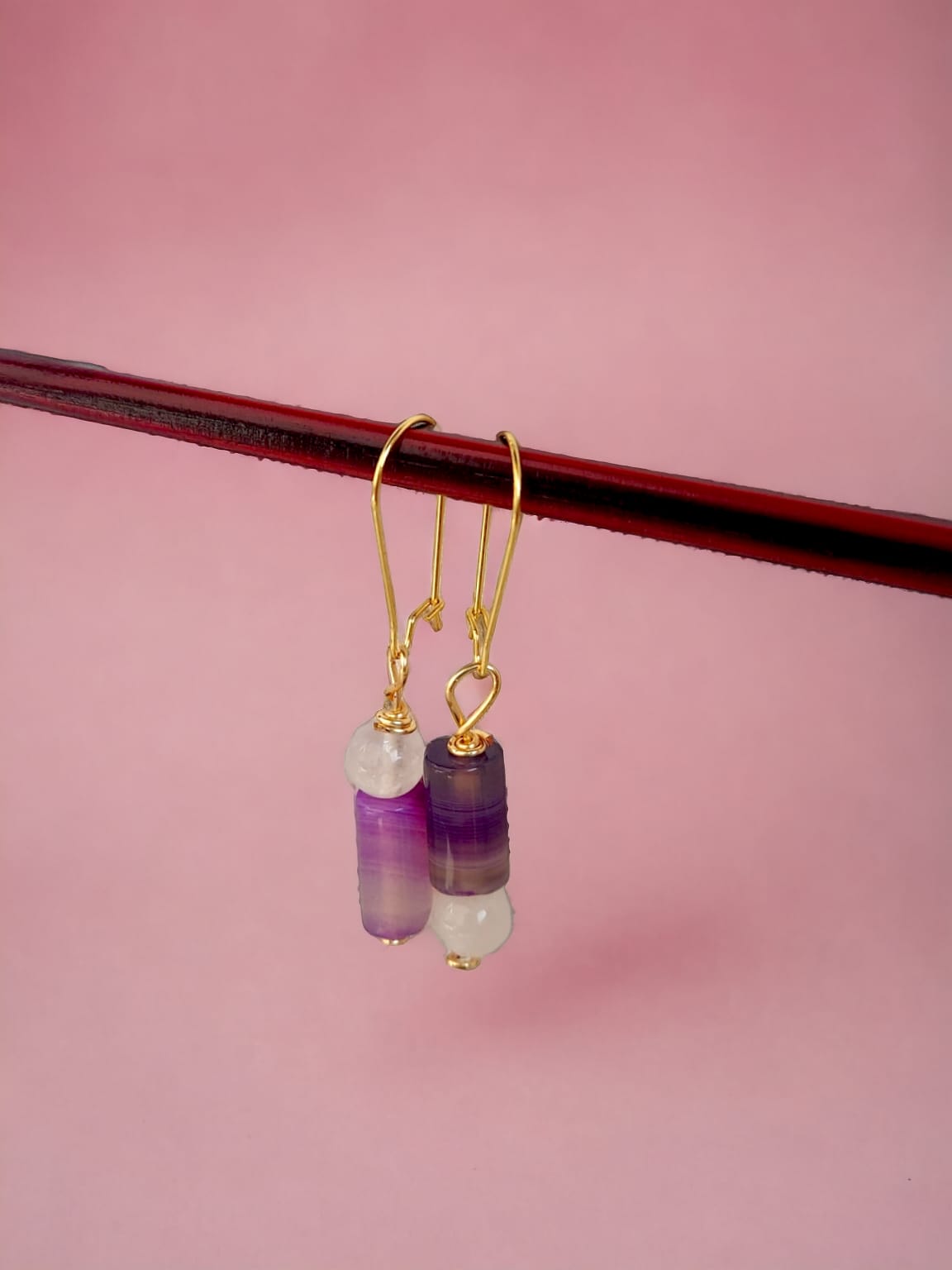 Mismatched Chic Purple Earrings