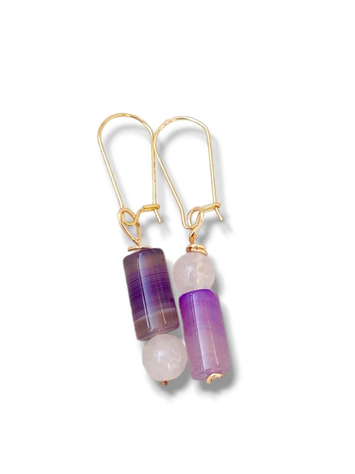 Mismatched Chic Purple Earrings