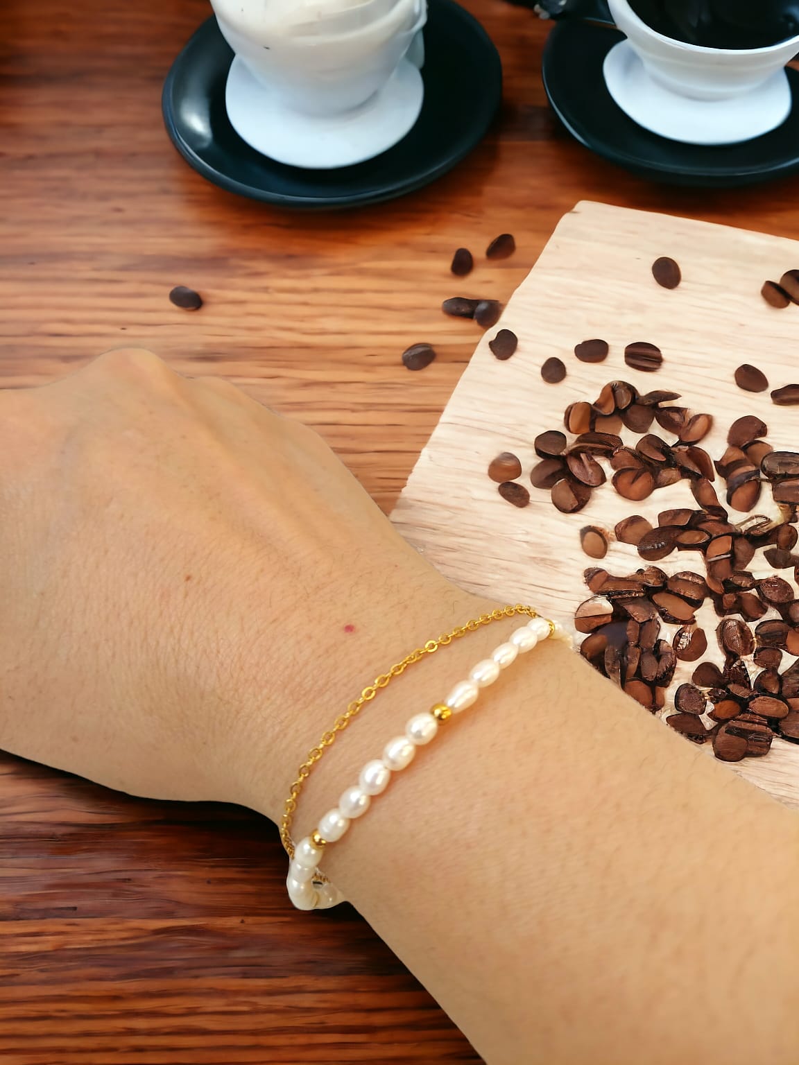 Dainty Rice Pearl Bracelet