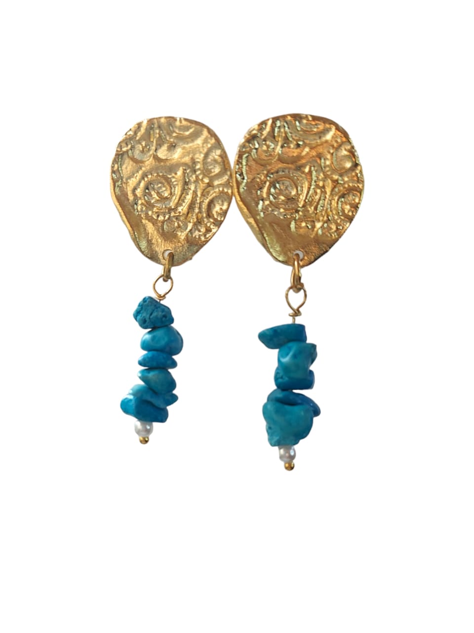 Latest Turquoise Blue Indo Western Earrings