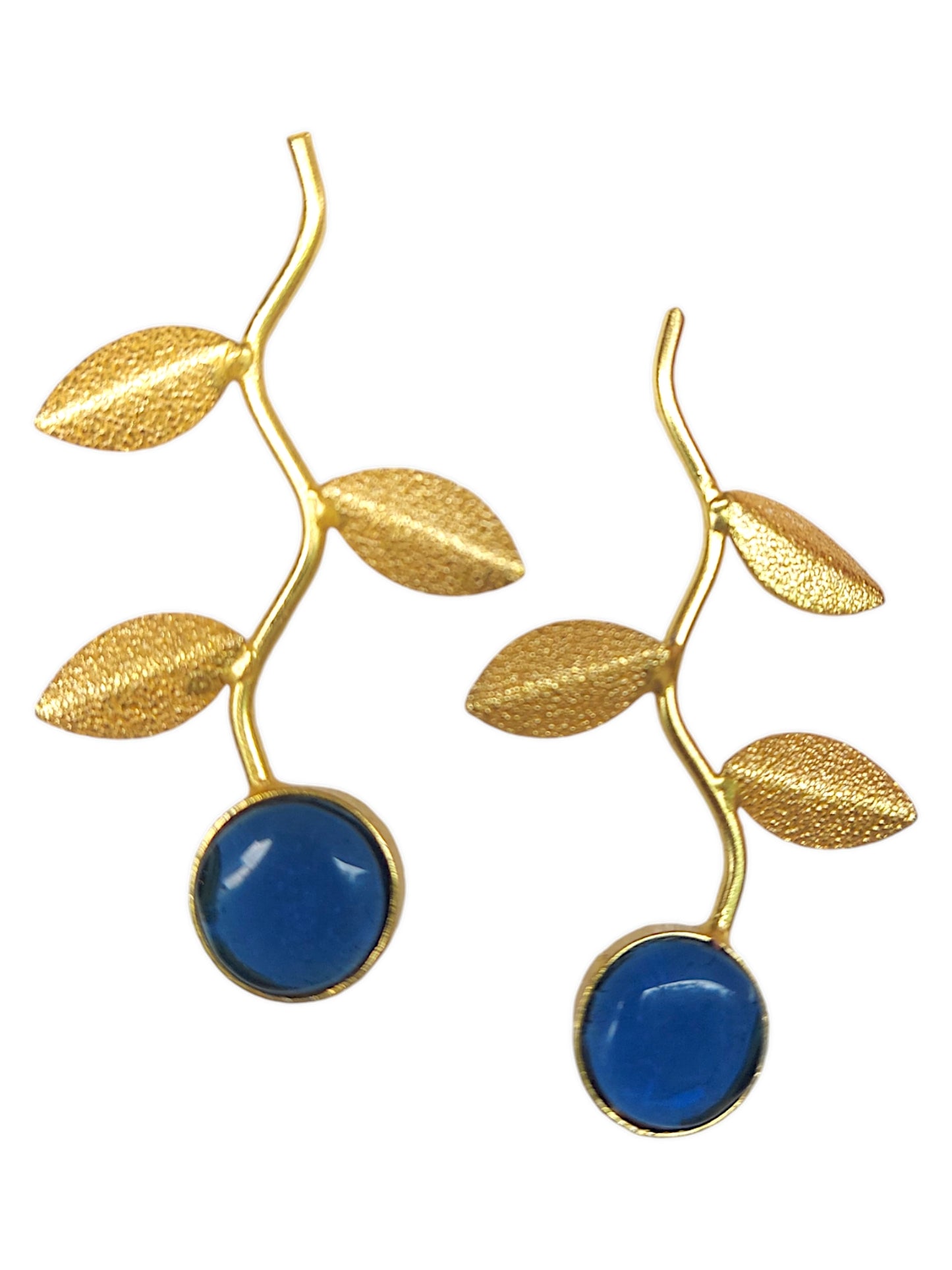 Gold Plated Leaf Earrings