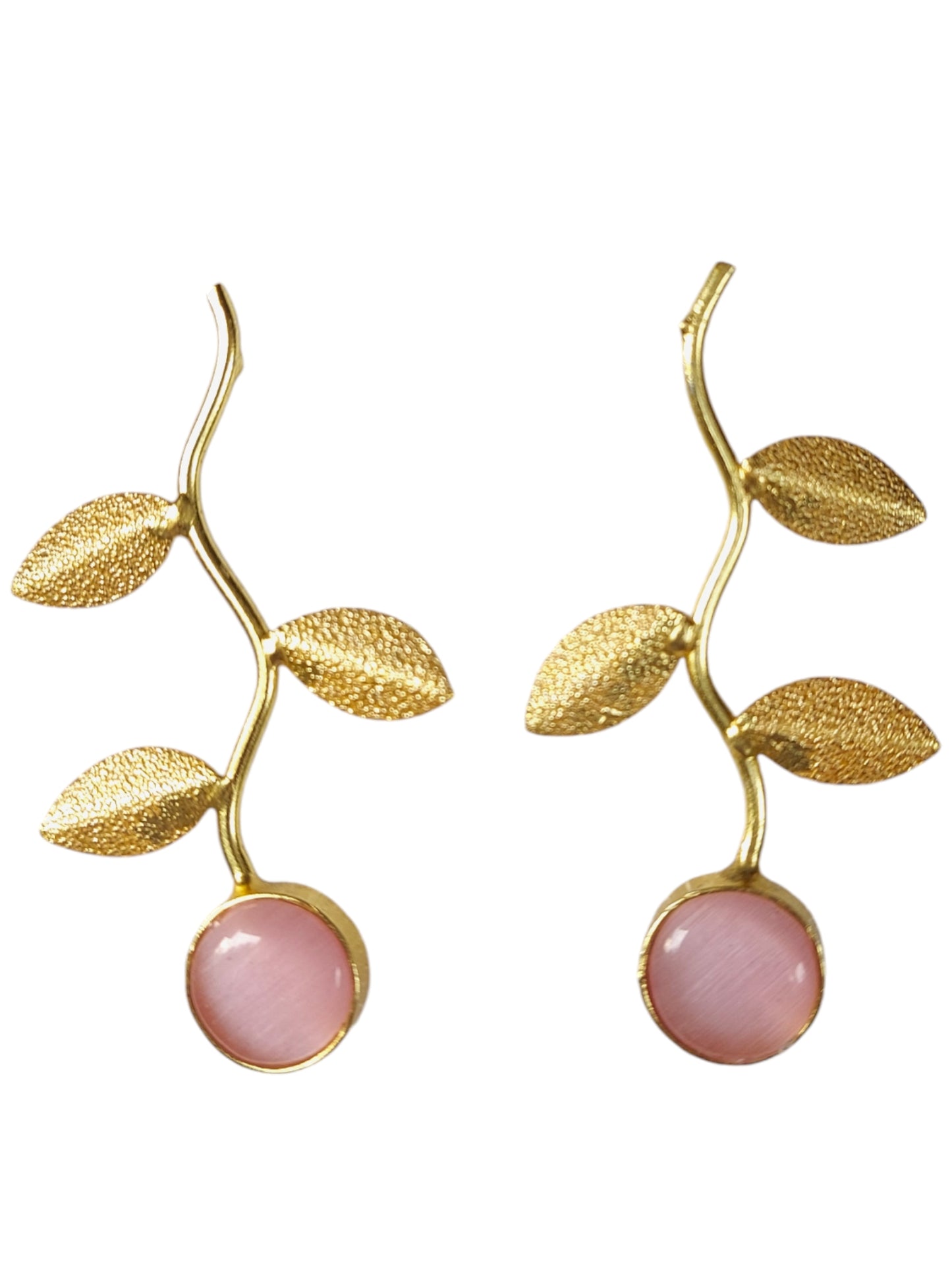 Gold Plated Leaf Earrings