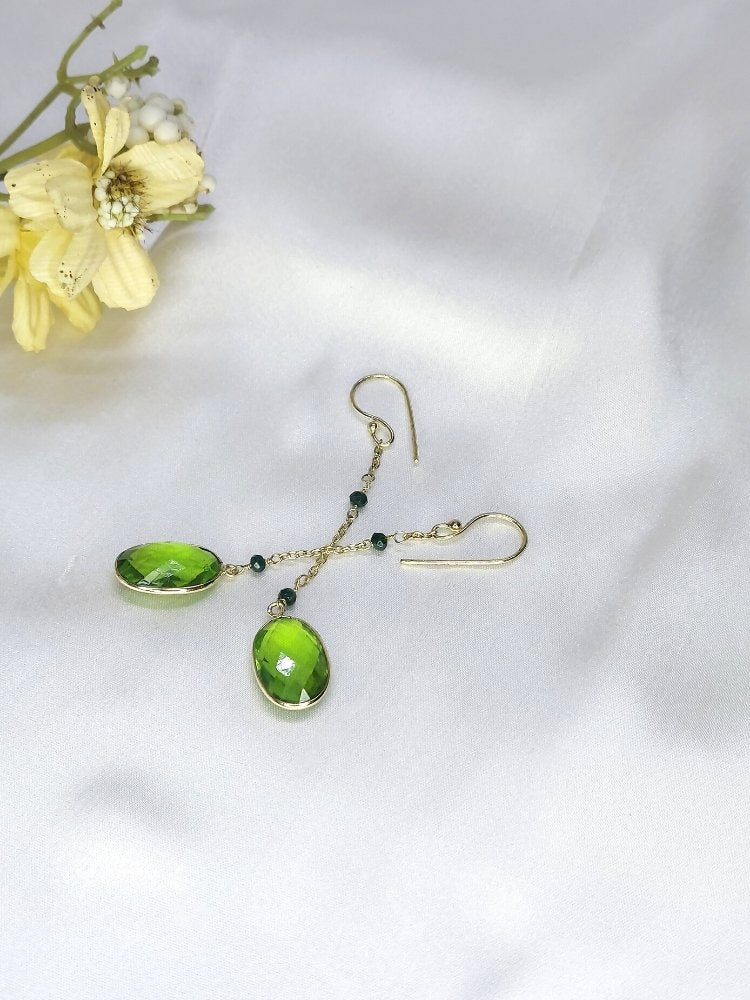 Green Quartz Earrings