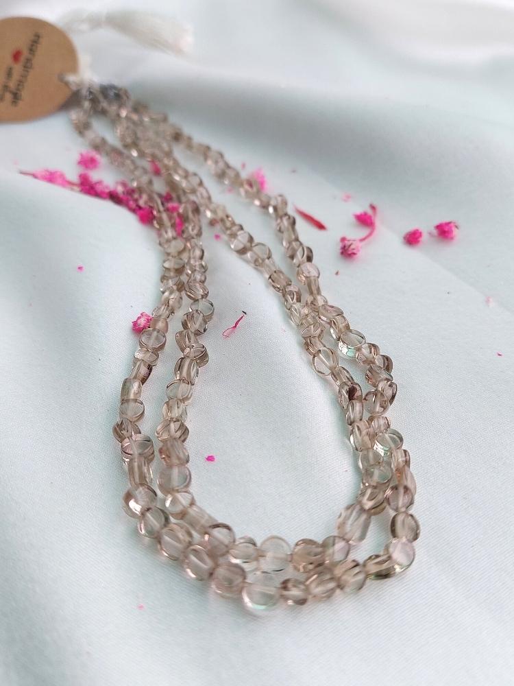 Beautiful Smoky Quartz Grey Necklace