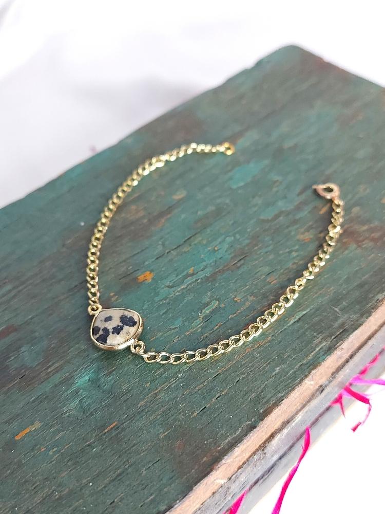 Dainty Dalmatian bracelet