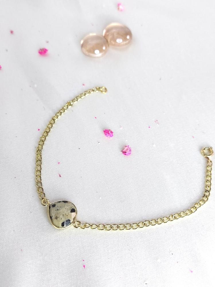 Dainty Dalmatian bracelet