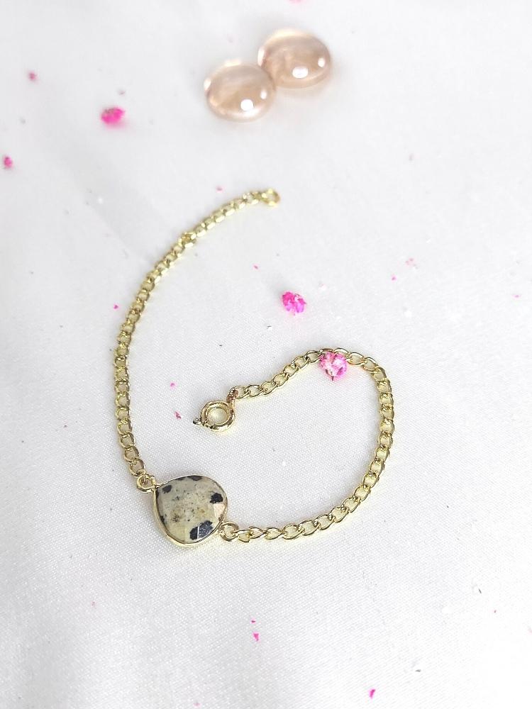 Dainty Dalmatian bracelet