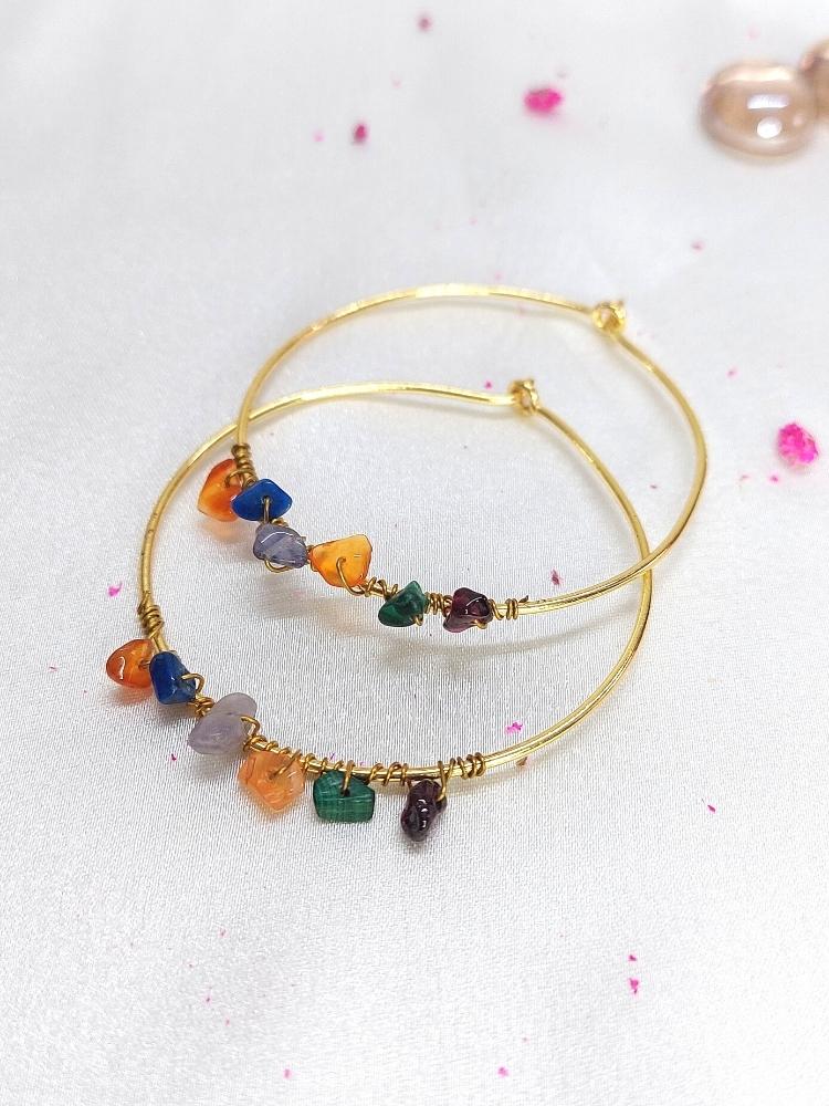 Multicolor Hoop Earrings