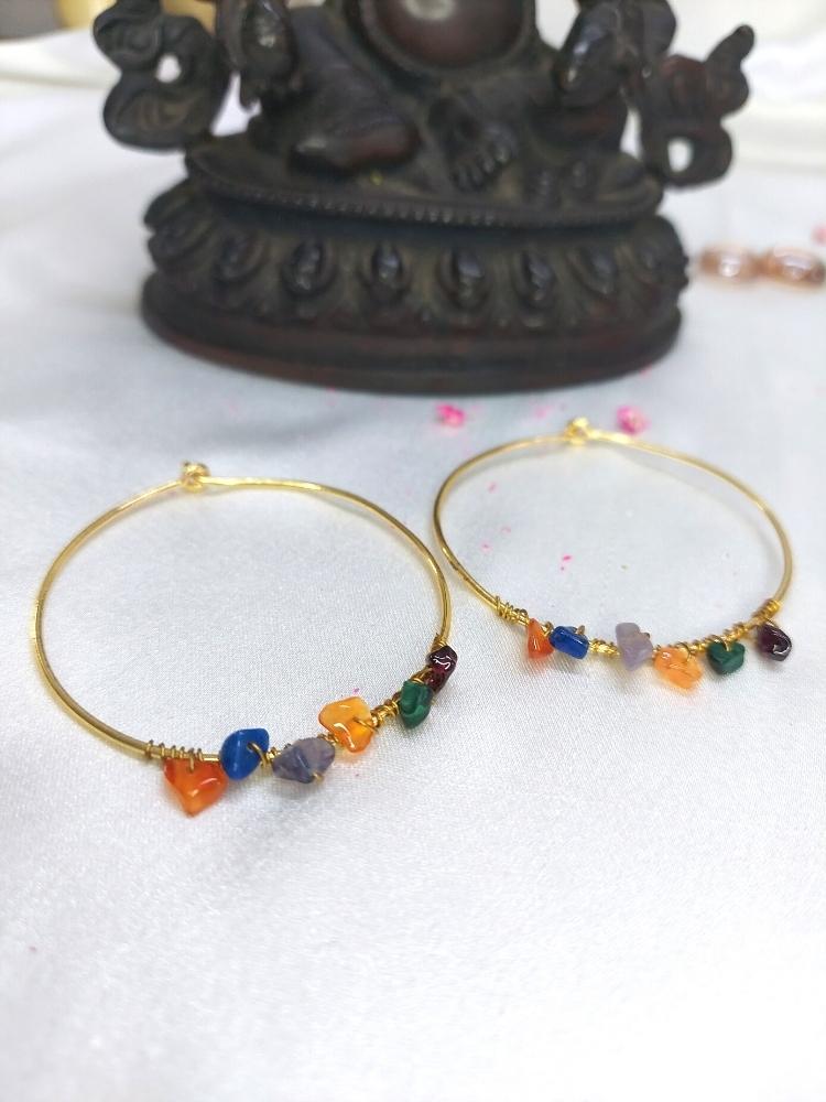 Multicolor Hoop Earrings