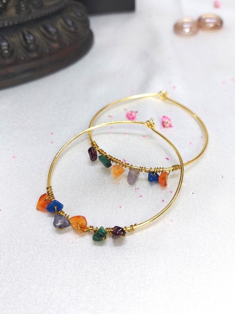 Multicolor Hoop Earrings