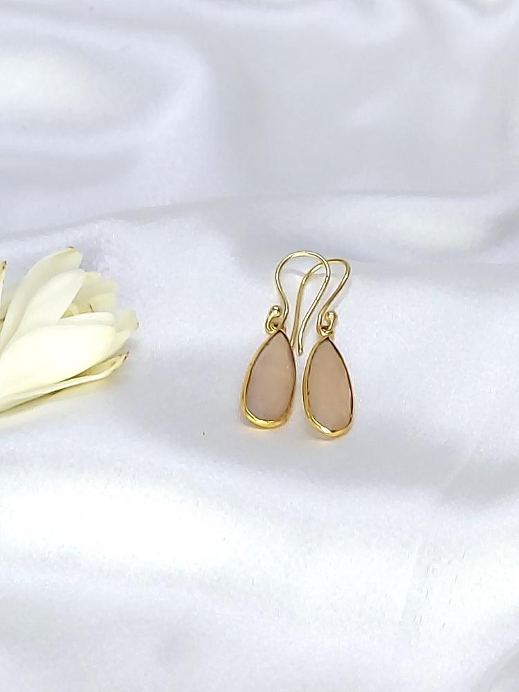 Rose Quartz Drop Earrings