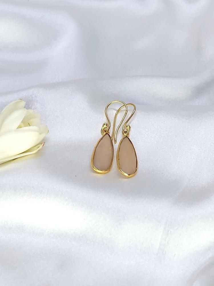 Rose Quartz Drop Earrings