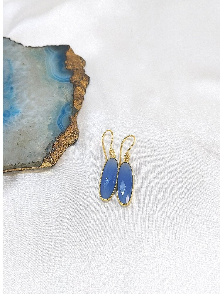 Blue Chalcedony earrings