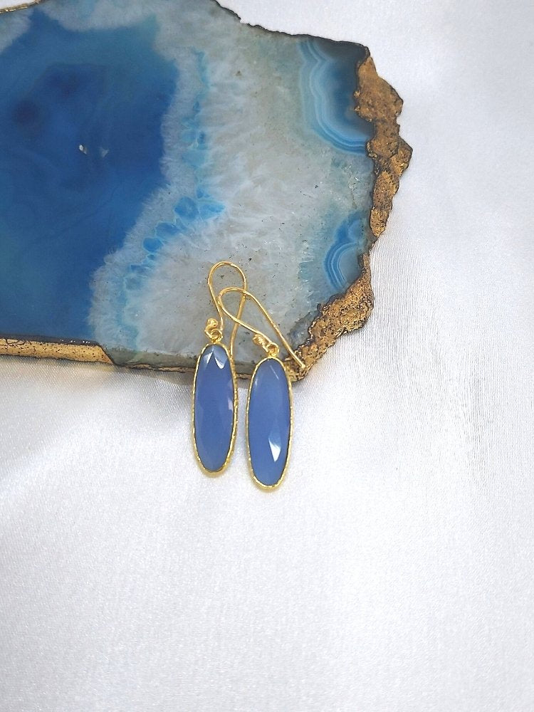 Blue Chalcedony earrings