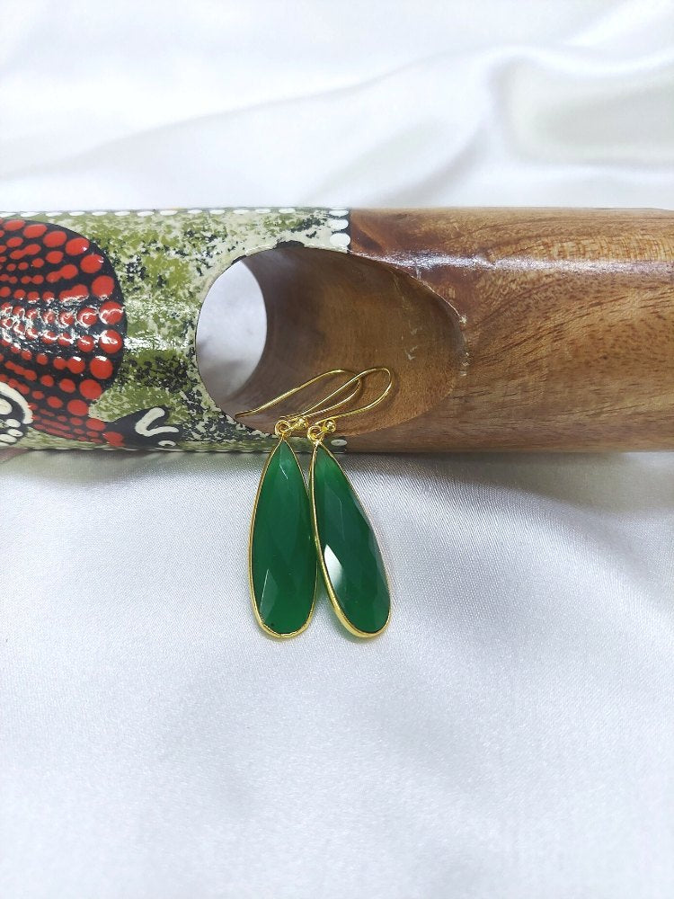 Green Onyx Drop earrings