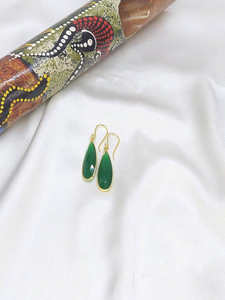 Green Onyx Drop earrings