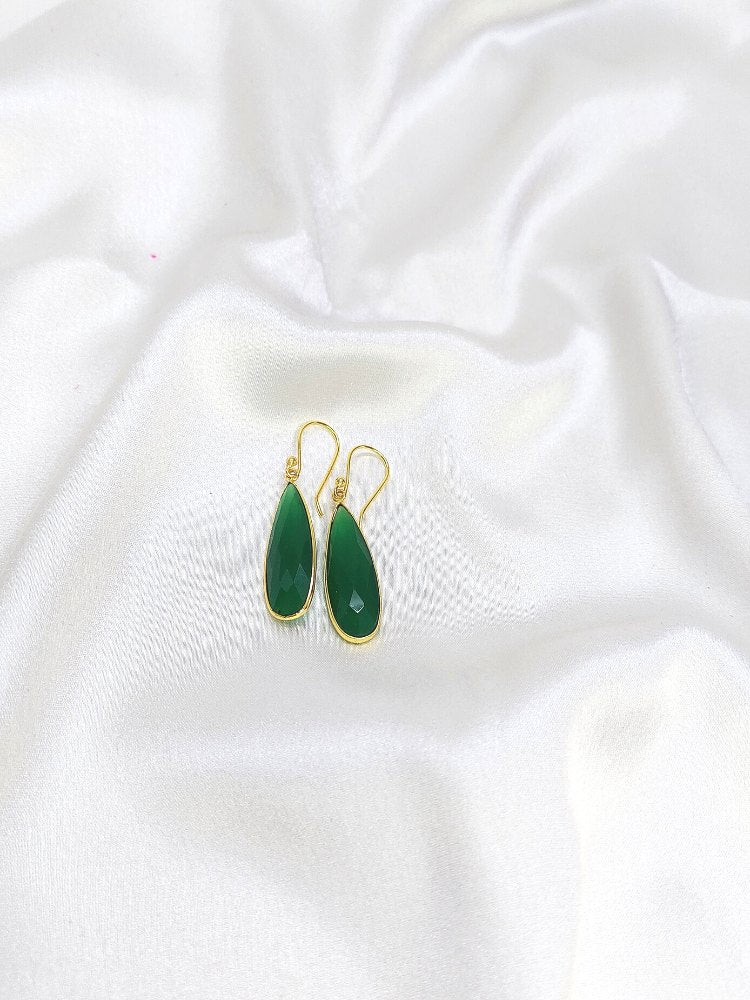 Green Onyx Drop earrings