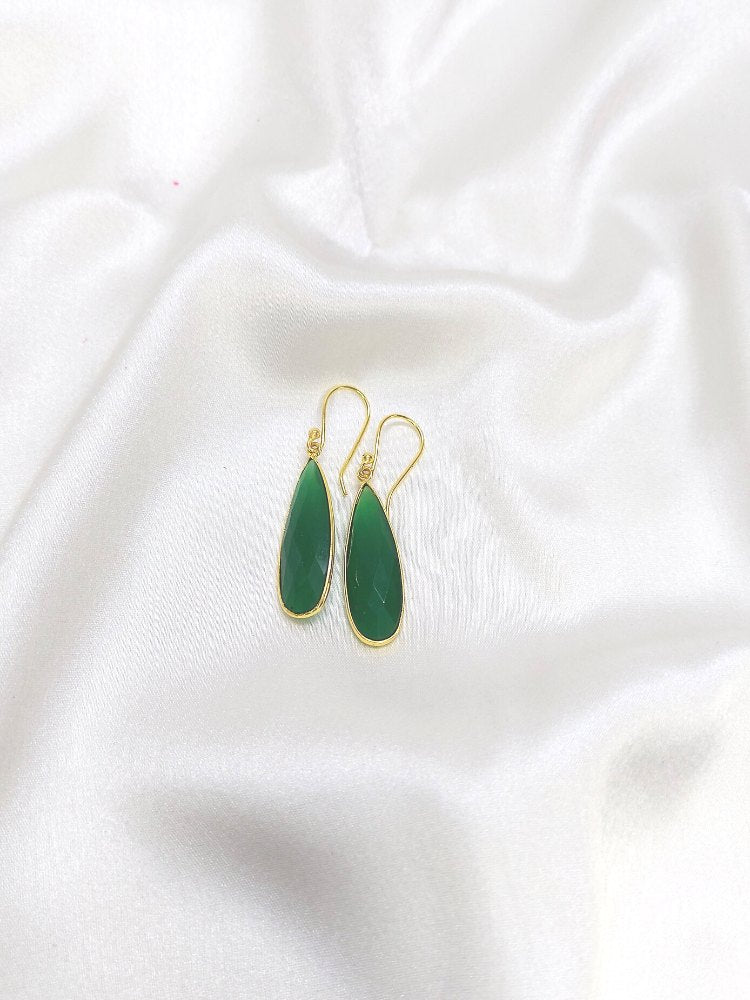 Green Onyx Drop earrings